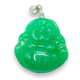 Colgante de Jade Verde plata de ley