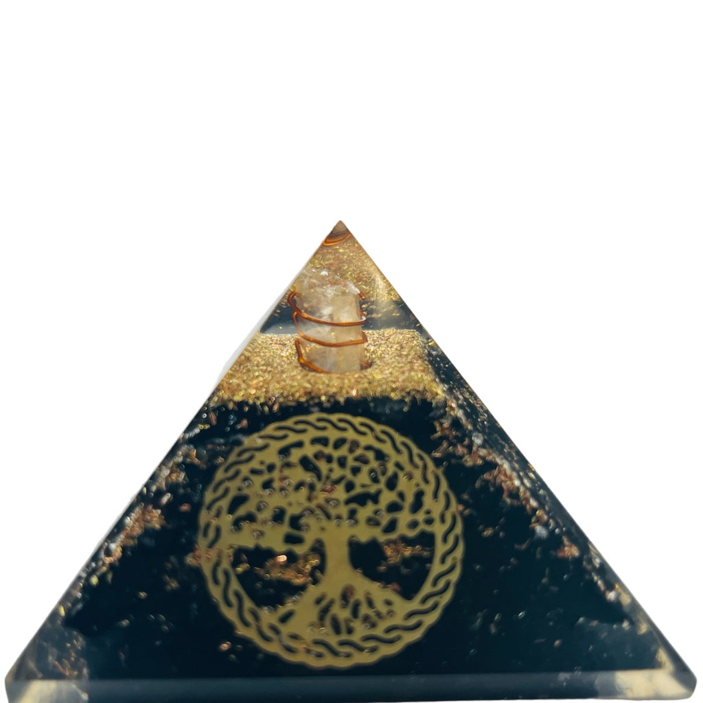Pirámide de Orgonita con Shungita