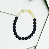 Pulsera Jade con Obsidiana negra